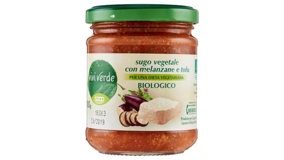 Sugo Vegetale Con Melanzane E Tofu Biologico