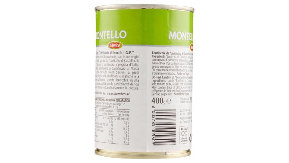 Montello Lenticchie Da "lenticchia Di Castelluccio Di Norcia I.g.p."