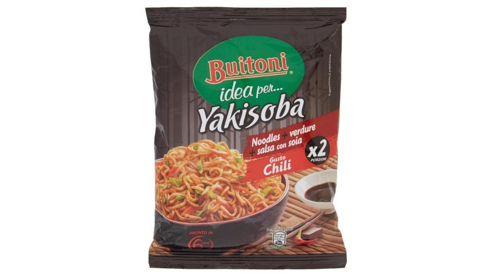 Buitoni Idea Per Yakisoba Gusto Chili Noodles Istantanei Verdure Salsa Con Soia