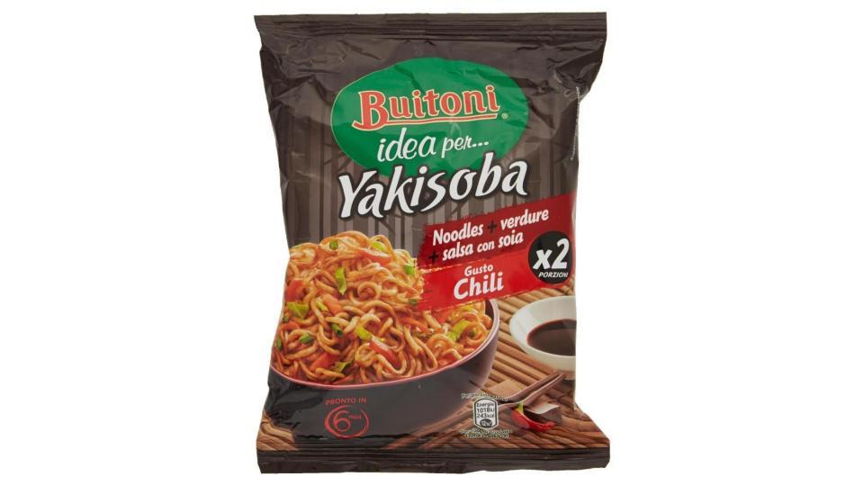 Buitoni Idea Per Yakisoba Gusto Chili Noodles Istantanei Verdure Salsa Con Soia