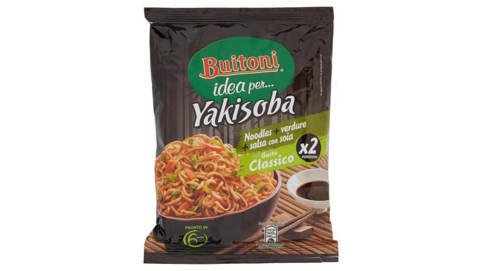 Buitoni Idea Per Yakisoba Gusto Classico Noodles Istantanei Verdure Salsa Con Soia
