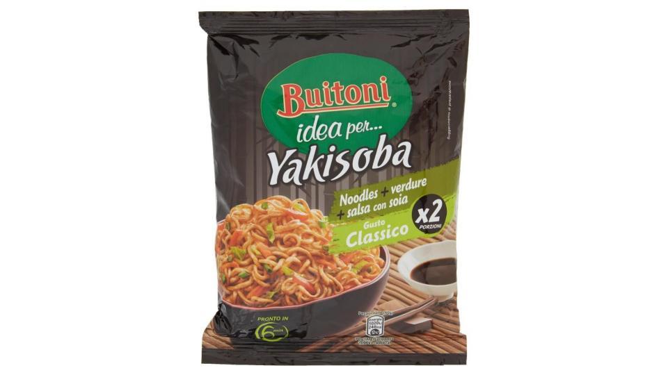 Buitoni Idea Per Yakisoba Gusto Classico Noodles Istantanei Verdure Salsa Con Soia