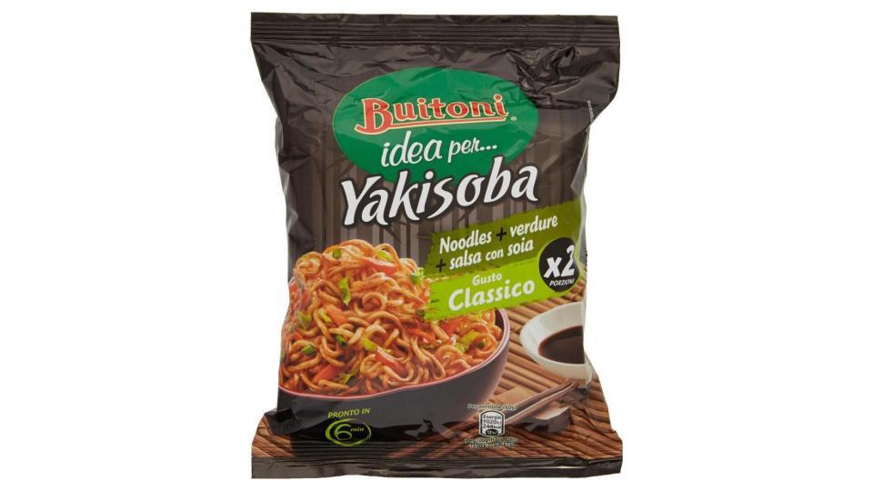 Buitoni Idea Per Yakisoba Gusto Classico Noodles Istantanei Verdure Salsa Con Soia
