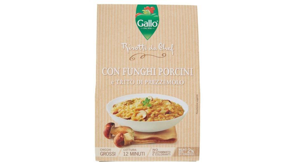 Gallo Risotti Da Chef Con Funghi Porcini E Trito Di Prezzemolo