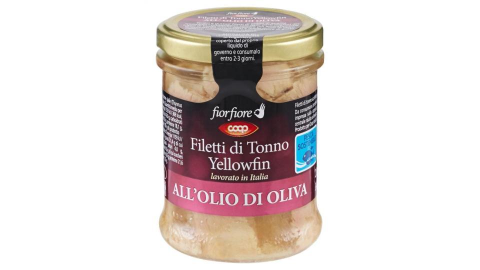 Filetti Di Tonno Yellowfin All'olio Di Oliva