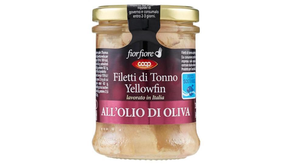 Filetti Di Tonno Yellowfin All'olio Di Oliva