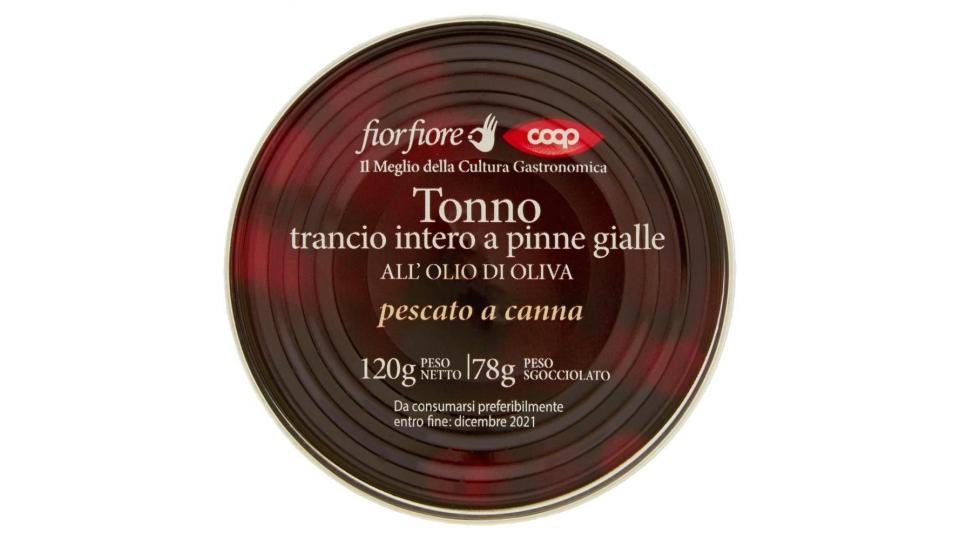 Tonno Trancio Intero A Pinne Gialle All'olio Di Oliva