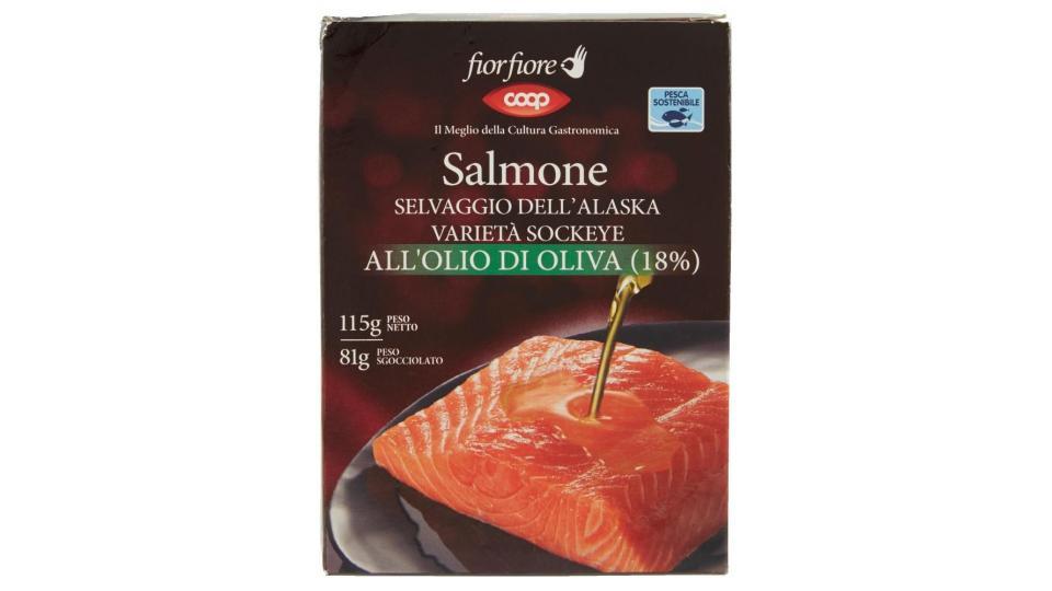 Salmone Selvaggio Dell'alaska Varietà Sockeye All'olio Di Oliva (18%)