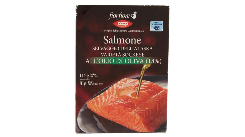 Salmone Selvaggio Dell'alaska Varietà Sockeye All'olio Di Oliva (18%)