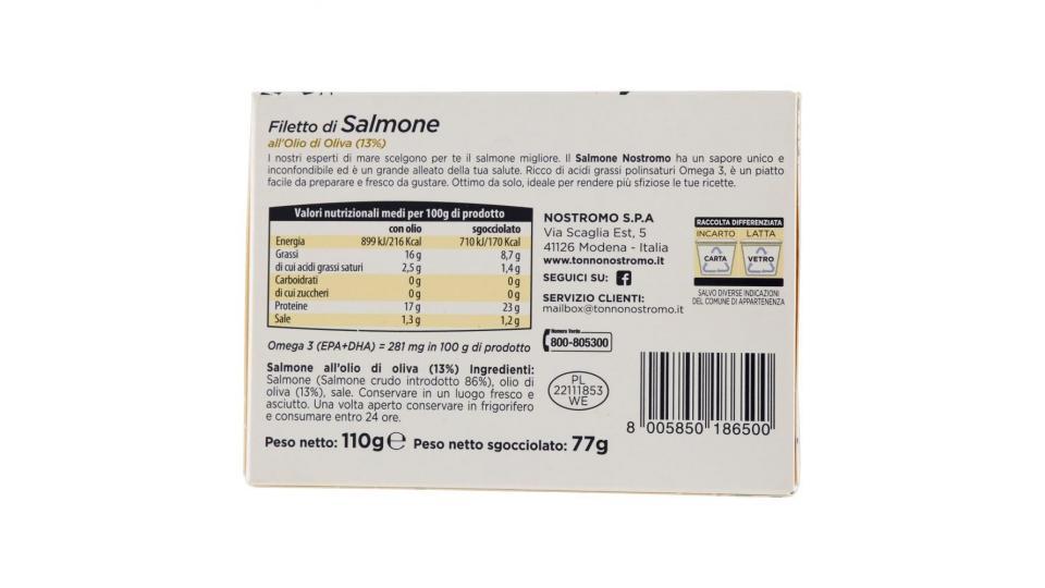 Nostromo Filetto Di Salmone All'olio Di Oliva (13%)