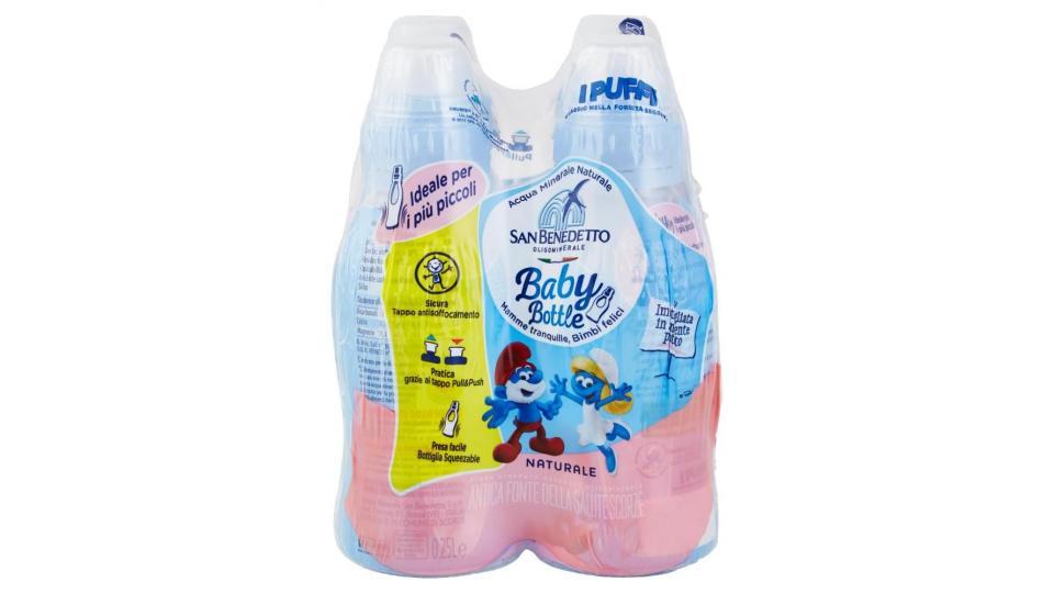 Acqua Minerale San Benedetto Afs Baby Bottle Pull&push Naturale 4x0,25l