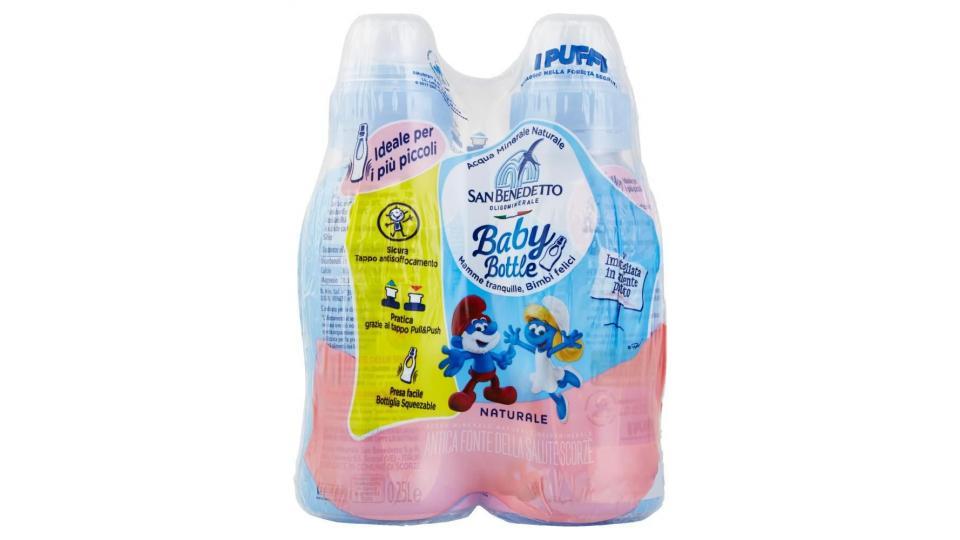 Acqua Minerale San Benedetto Afs Baby Bottle Pull&push Naturale 4x0,25l