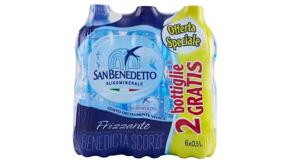 Acqua Minerale San Benedetto Benedicta Frizzante 0,5l (4+2)