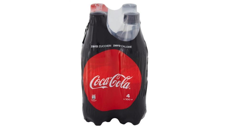 Coca-cola Zero Zuccheri Zero Calorie Bottiglia Di Plastica Da 500ml Confezione