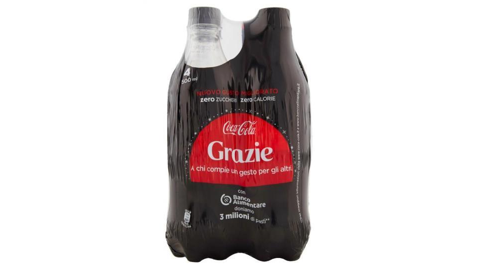 Coca-cola Zero Zuccheri Zero Calorie Bottiglia Di Plastica Da 500ml Confezione