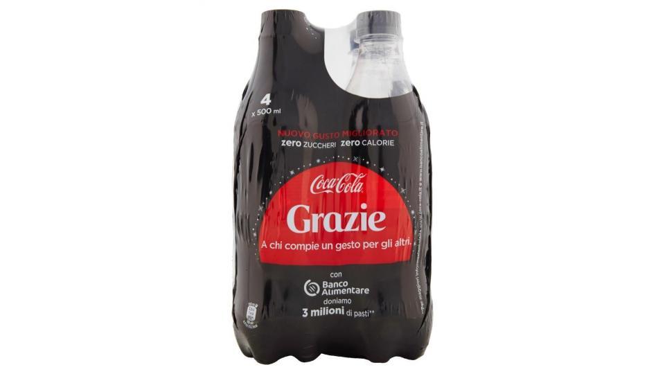 Coca-cola Zero Zuccheri Zero Calorie Bottiglia Di Plastica Da 500ml Confezione