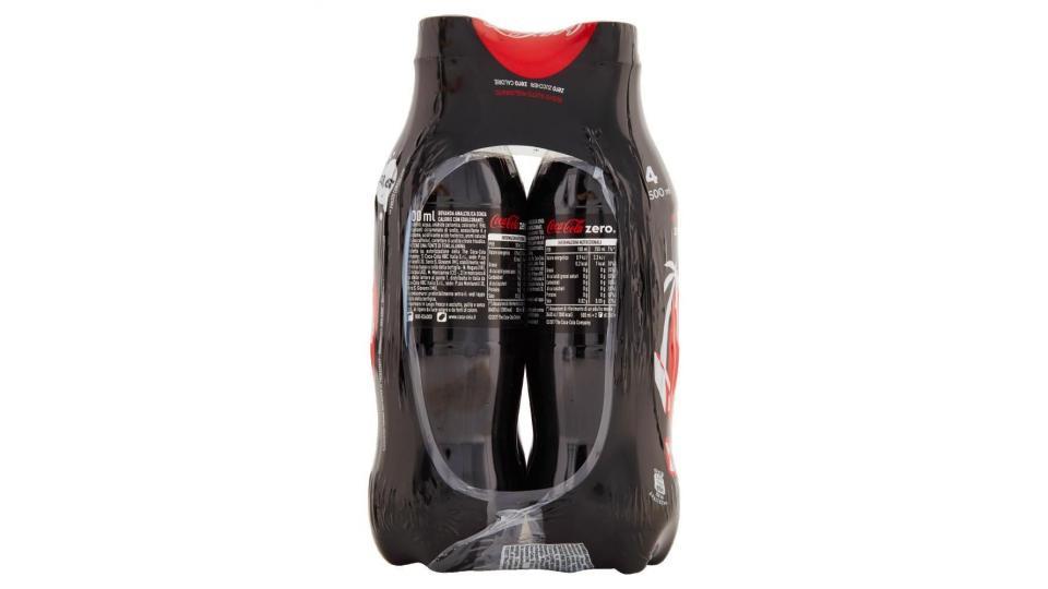 Coca-cola Zero Zuccheri Zero Calorie Bottiglia Di Plastica Da 500ml Confezione