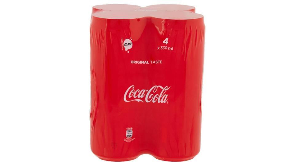 Coca-cola Original Taste Lattina Da 330ml Confezione