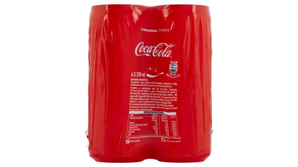 Coca-cola Original Taste Lattina Da 330ml Confezione