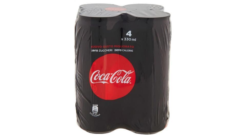 Coca-cola Zero Zuccheri Zero Calorie Lattina Da 330ml Confezione