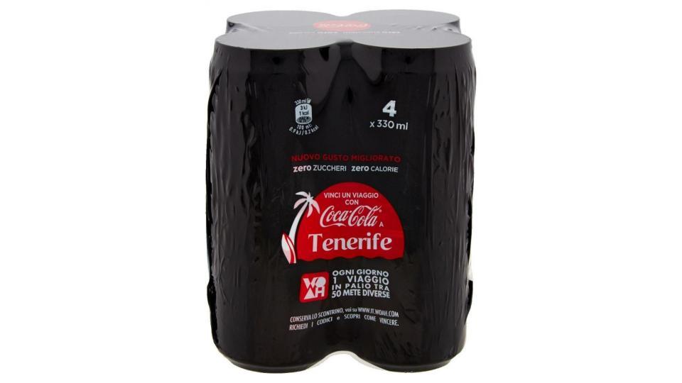 Coca-cola Zero Zuccheri Zero Calorie Lattina Da 330ml Confezione