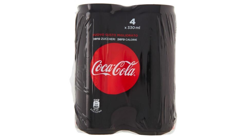 Coca-cola Zero Zuccheri Zero Calorie Lattina Da 330ml Confezione