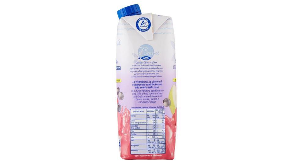 Bevanda Alla Frutta Con Mela, Uva Rossa E Mirtillo