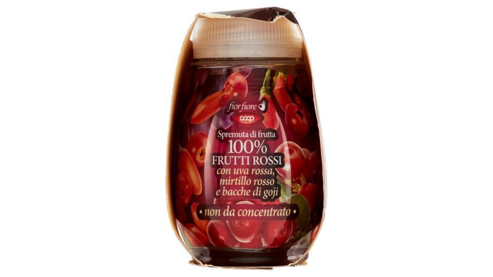 Spremuta Di Frutta 100% Frutti Rossi Con Uva Rossa, Mirtillo Rosso E Bacche Di Goji