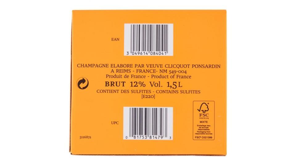 Champagne Veuve Clicquot Magnum 1,5 Astuccio