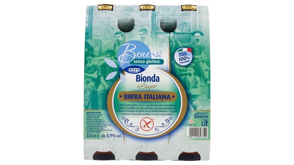 Senza Glutine Bionda Lager Birra Italiana