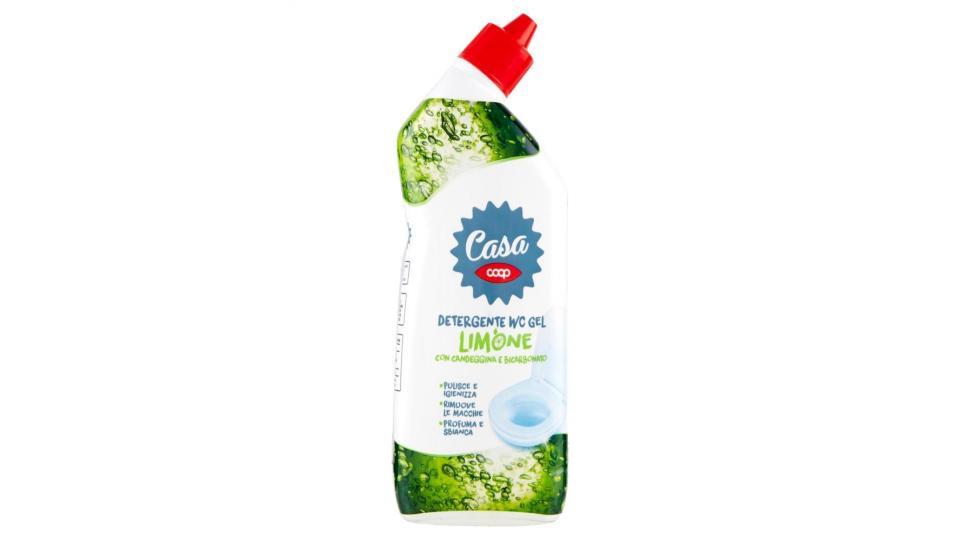 Detergente Wc Gel Limone Con Candeggina E Bicarbonato