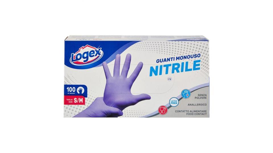 Logex Guanti Monouso Nitrile Taglia S/m