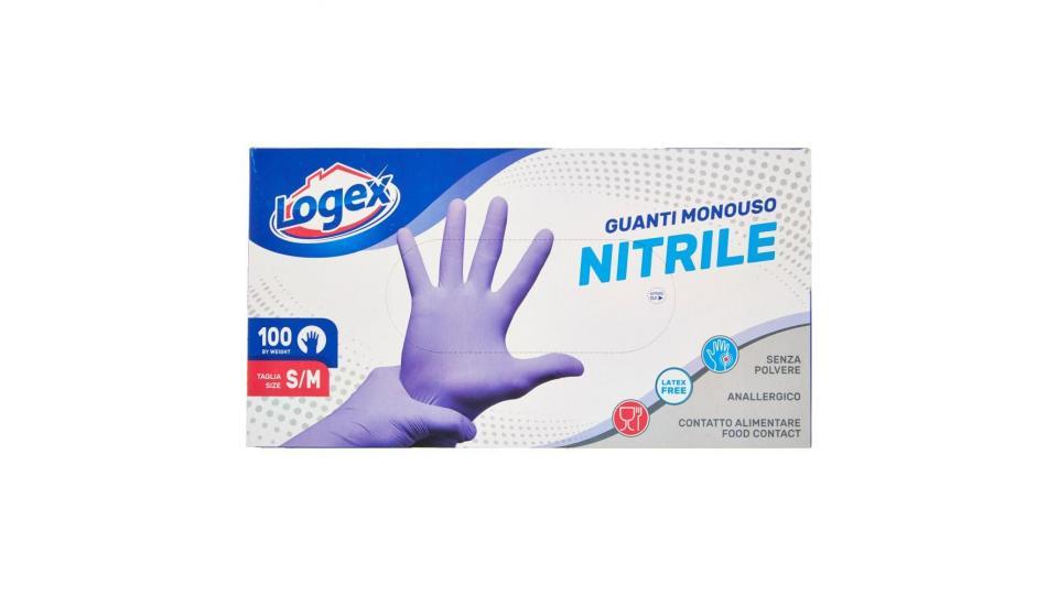 Logex Guanti Monouso Nitrile Taglia S/m