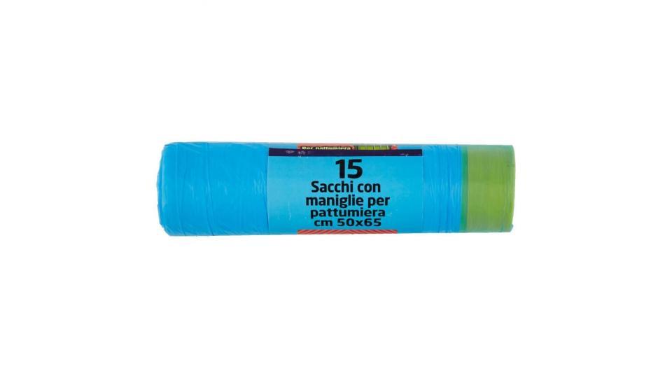 Sacchi Con Maniglie Per Pattumiera Cm 50x65