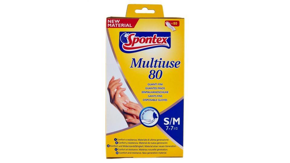 Spontex Guanti Usa&getta Multiuse 80 Taglia S/m