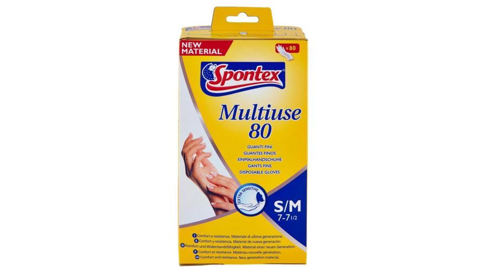 Spontex Guanti Usa&getta Multiuse 80 Taglia S/m