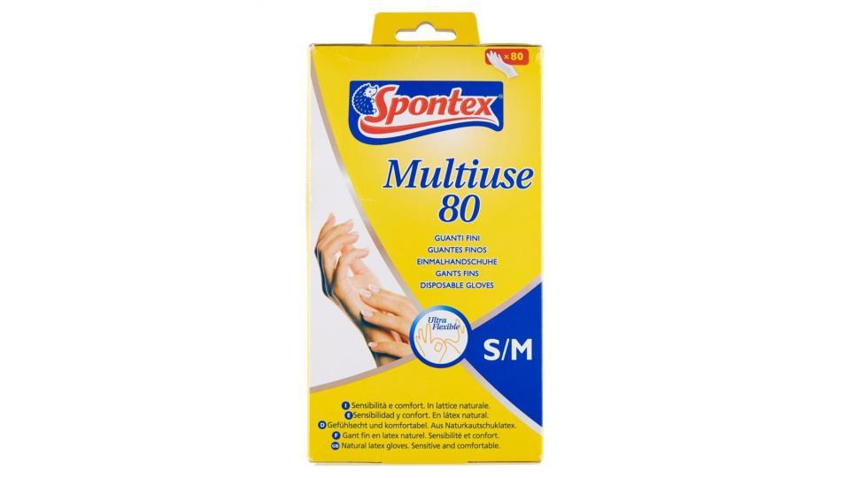 Spontex Guanti Usa&getta Multiuse 80 Taglia S/m