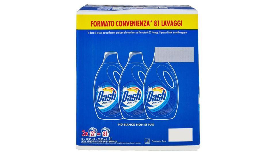 Dash Liquido Regolare 3x27 Lavaggi