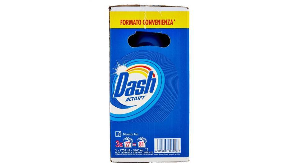 Dash Liquido Regolare 3x27 Lavaggi