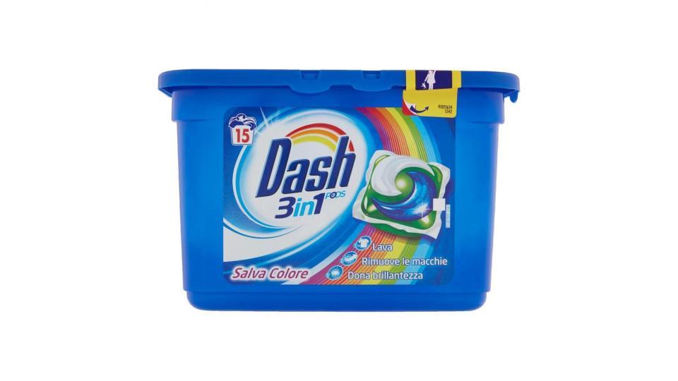 Dash Pods 3in1 Detersivo Monodose Salva Colore