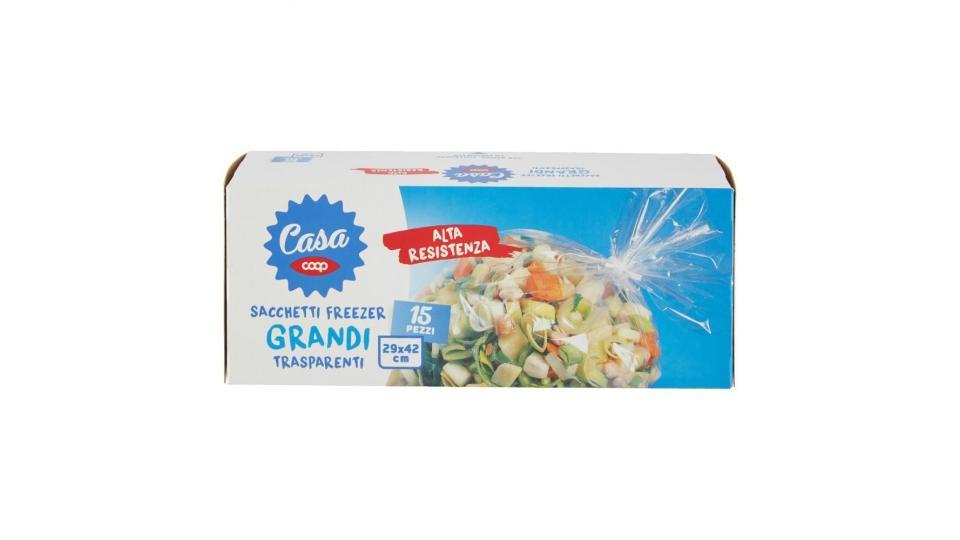 Sacchetti Freezer Grandi Trasparenti 29x42 Cm