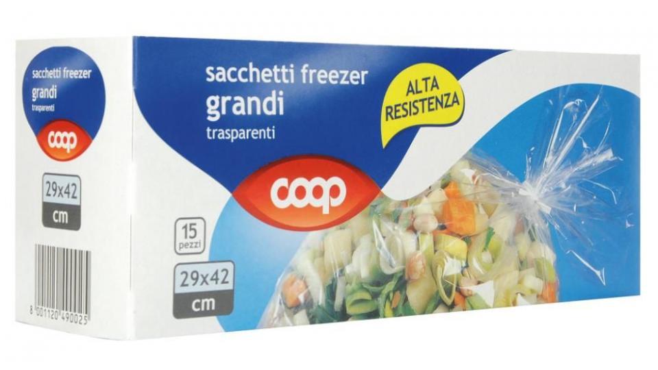 Sacchetti Freezer Grandi Trasparenti 29x42 Cm