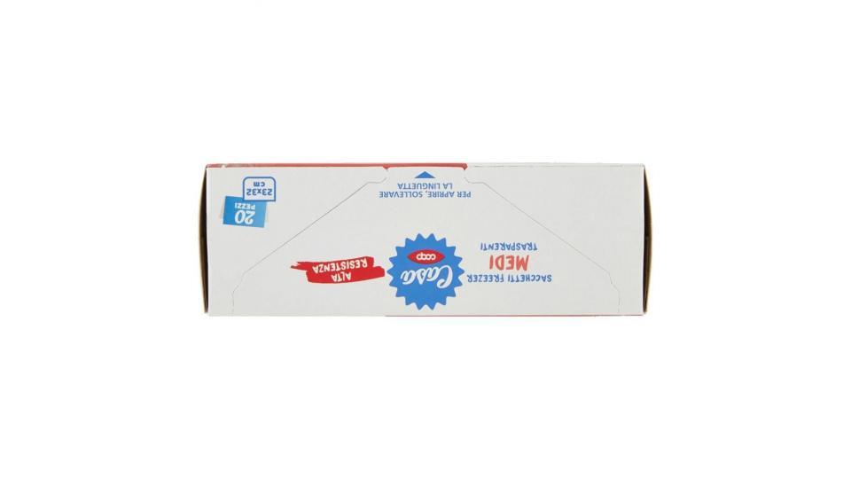 Sacchetti Freezer Medi Trasparenti 23x32 Cm