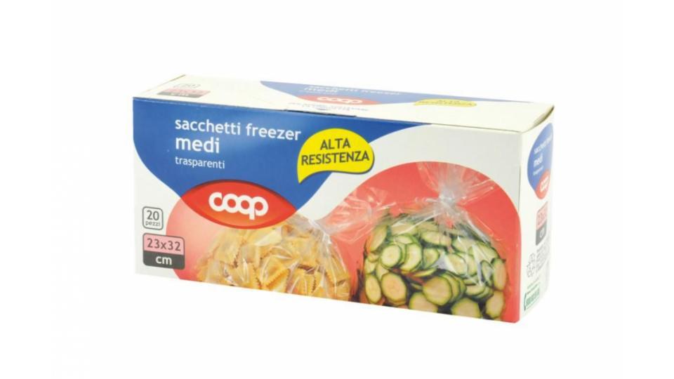 Sacchetti Freezer Medi Trasparenti 23x32 Cm