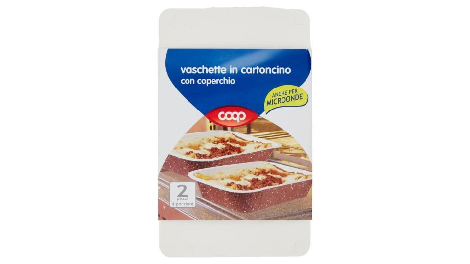 Vaschette In Cartoncino Con Coperchio 4 Porzioni