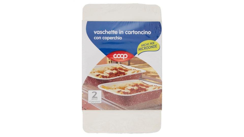 Vaschette In Cartoncino Con Coperchio 4 Porzioni