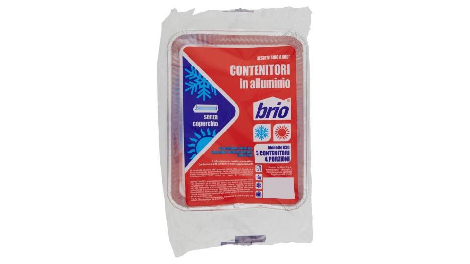 Brio Contenitori In Alluminio 4 Porzioni