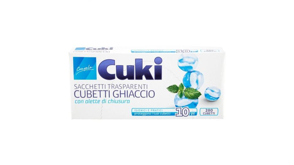 Cuki Congela Cubetti Ghiaccio (10 Pezzi - 280 Cubetti)