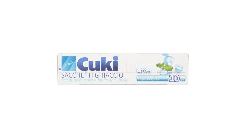 Cuki Congela Sacchetti Ghiaccio (10 Pezzi - 200 Maxi Cubetti)