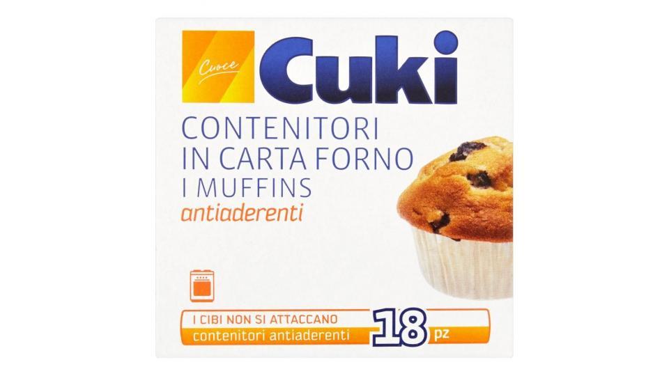 Cuki Cuoce Contenitori In Carta Forno "i Muffins" (18 Pezzi)